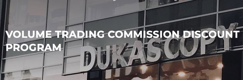 Dukascopy Bank Announces 20% Volume Trading Commission Discount Program